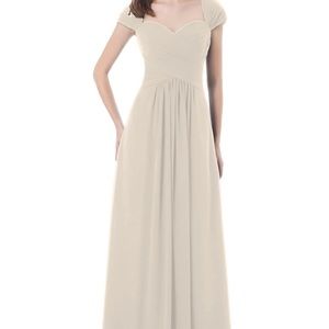 Bill Levkoff Full Length Dress - Style 496 Nia Chiffon Sweetheart (size 18)